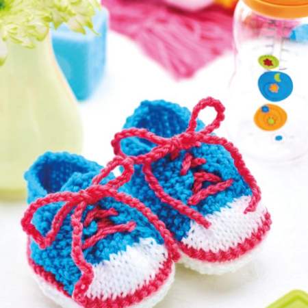 Baby Trainers Knitting Pattern