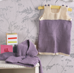 Baby Dungarees and Cardigan Knitting Pattern Knitting Pattern