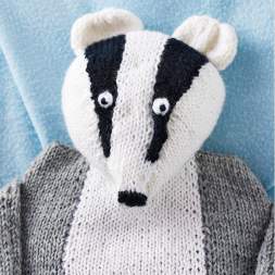 Emotional Support Badger | Hot Water Bottle Cover Knitting Pattern