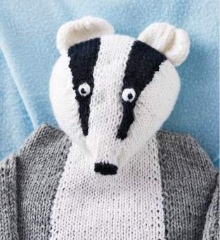 Emotional Support Badger | Hot Water Bottle Cover Knitting Pattern