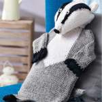 Emotional Support Badger | Hot Water Bottle Cover Knitting Pattern