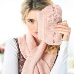 Bag, corsage and scarf set Knitting Pattern