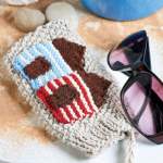 Beach Bag & Sunglasses Case Knitting Pattern
