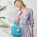 Flower Corsage and Bag Set Knitting Pattern