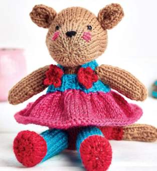 Quick Ballerina Mouse Toy Knitting Pattern Knitting Pattern
