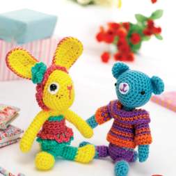 Amigurumi Teddy and Rabbit Toy Crochet Patterns Knitting Pattern