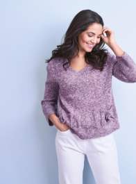 Beginner Sweater With Pockets Knitting Pattern