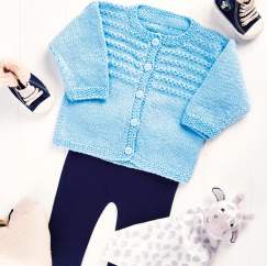 Beginners’ Baby Cardigan Knitting Pattern