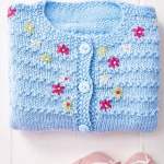 Very Easy Beginners’ Baby Cardigan Knitting Pattern