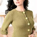 Bell-Shaped Cardigan Knitting Pattern