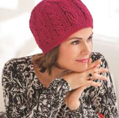 Cabled crochet beret Knitting Pattern
