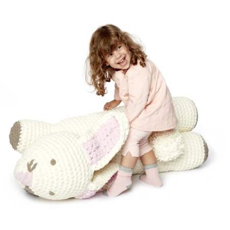 Bernat Giant Bunny Pillow crochet Pattern