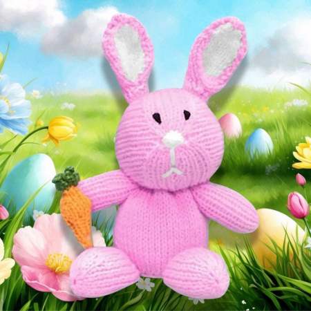 Easter Bunny Chocolate Orange Cover Knitting Pattern Knitting Pattern