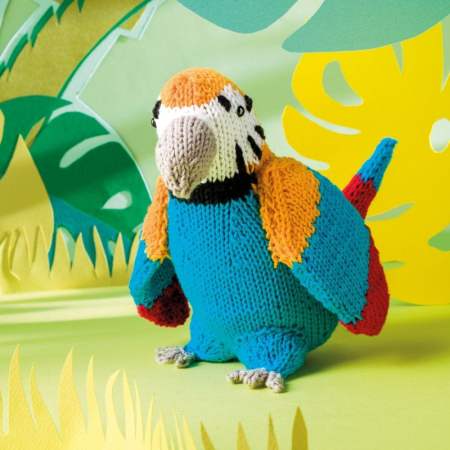 Binky Parrot Toy Knitting Pattern Knitting Pattern