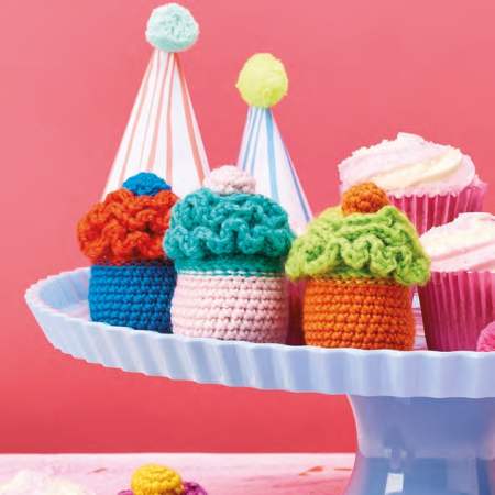 Crochet Birthday Cupcakes crochet Pattern