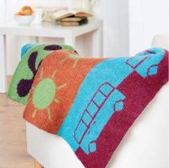 Camper-themed Blanket Knitting Pattern