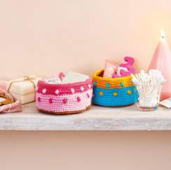Bobble Baskets Crochet Pattern