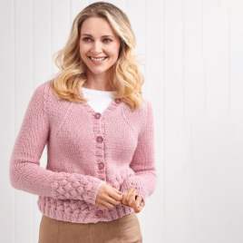Bobble Edge Cardigan Knitting Pattern Knitting Pattern