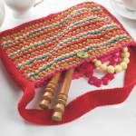 Stripy Bobble Bag Knitting Pattern Knitting Pattern