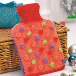 Bobble Hot Water Bottle Cover Knitting Pattern Knitting Pattern