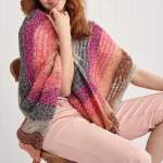 Boho Poncho Knitting Pattern Knitting Pattern
