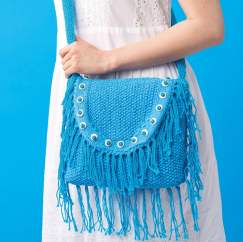 Boho Tassel Bag Knitting Pattern