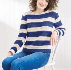 Bold Stripe Sweater Knitting Pattern