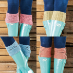 Four Boot Toppers Knitting Patterns Knitting Pattern