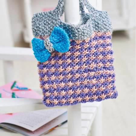 Bow Handbag Knitting Pattern