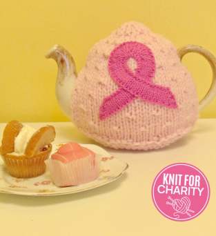Pink Ribbon Charity Teacosy Knitting Pattern Knitting Pattern