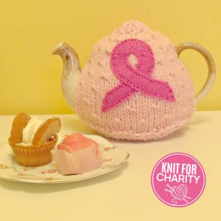 Pink Ribbon Charity Teacosy Knitting Pattern Knitting Pattern