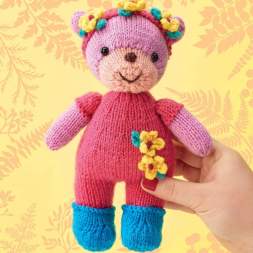 Flower Crown Teddy Bear | Toy Knitting Pattern Knitting Pattern