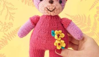 Flower Crown Teddy Bear | Toy Knitting Pattern
