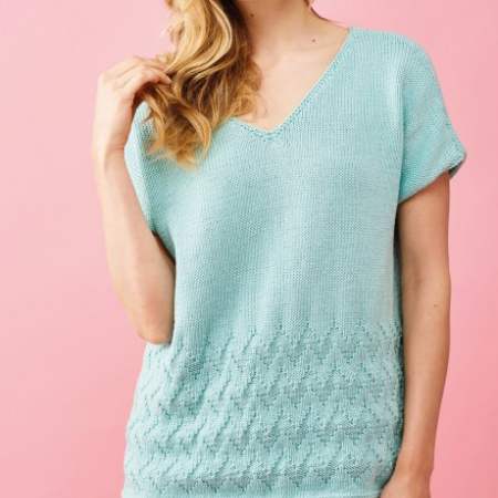 Bright and Breezy Cotton Top Knitting Pattern