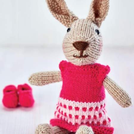 Bunny Toy With Extra Outfits Knitting Pattern