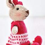 Bunny Toy With Extra Outfits Knitting Pattern
