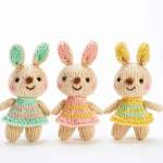 Sparkly Bunny Trio Knitting Pattern