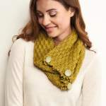 Quick and Easy Button Cowl Pattern Knitting Pattern