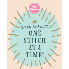 COFC Poster: One stitch at a time Knitting Pattern