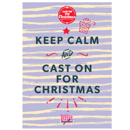 COFC Keep calm and cast on poster 2021 Knitting Pattern