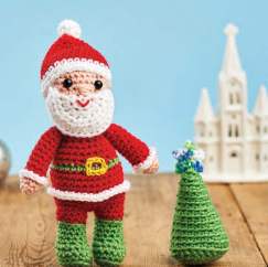 Amigurumi Father Christmas and Tree Crochet Pattern Knitting Pattern