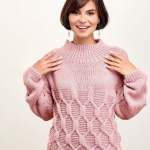 Cable Keyhole Back Jumper Knitting Pattern