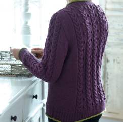Cable and Bobble Jumper Knitting Pattern