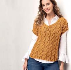 Cable Tunic Top Knitting Pattern