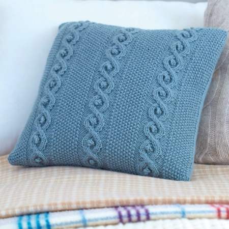 Cable Cushion Cover Knitting Pattern