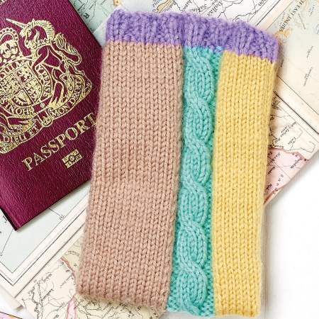 Camera Strap & Passport Cover Knitting Pattern