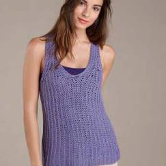 Fitted Vest Top Knitting Pattern