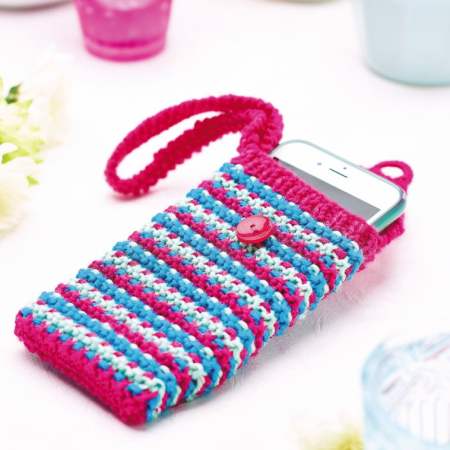 Strappy phone case Knitting Pattern