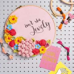 Crochet Flower Embroidery Hoop Crochet Pattern