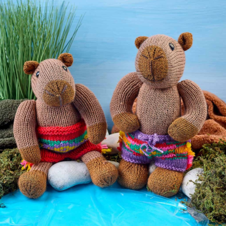 Dress-Up Capybara Toys Knitting Pattern Knitting Pattern